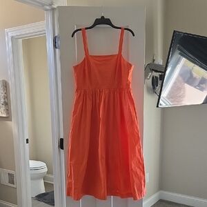 a new day Orange Gathered Waist Sundress